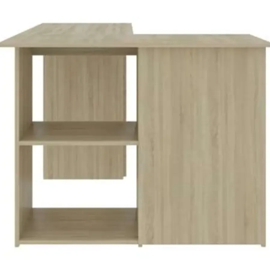 vidaXL - Hoekbureau - Bruin - Bewerkt hout