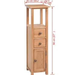 Wandkasten-vidaXL - Hoekkast - Bruin - Hout