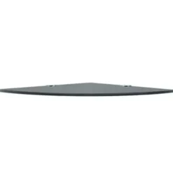 vidaXL - Hoekplank - Zwart - Glas - 25 x 25 cm