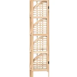 Wandrekken-vidaXL - Hoekschap - Beige - Hout