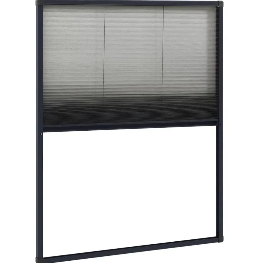 Raam En Deurhorren-vidaXL - Hor - Antraciet - Glasvezel - 60 x 80 cm