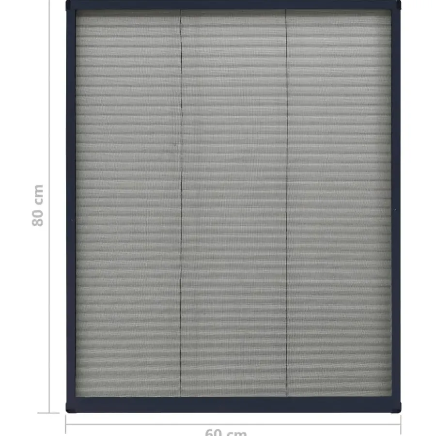 Raam En Deurhorren-vidaXL - Hor - Antraciet - Glasvezel - 60 x 80 cm