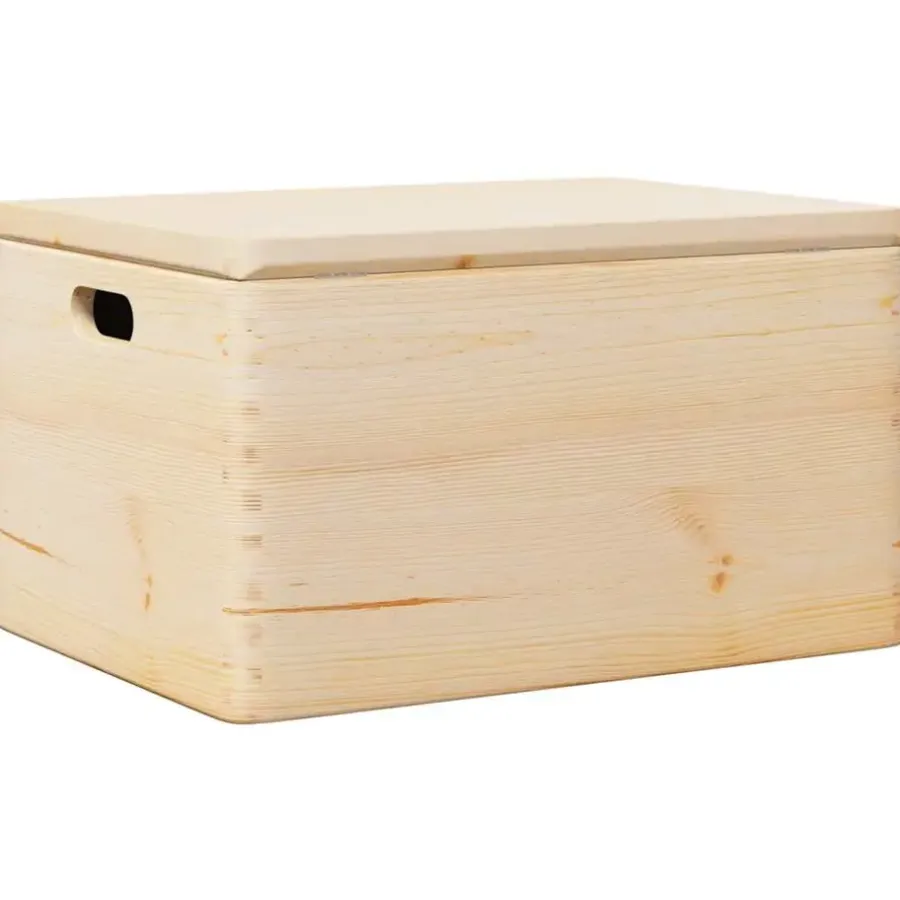 Opbergboxen-vidaXL - Houten Kist - Bruin - Grenenhout - 40 x 30 x 23 cm