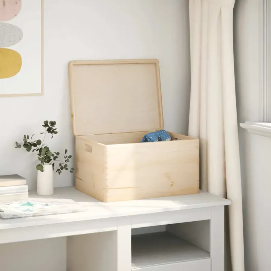 Opbergboxen-vidaXL - Houten Kist - Bruin - Grenenhout - 40 x 30 x 23 cm