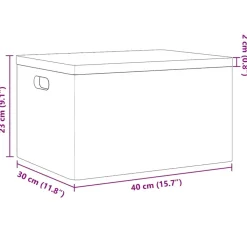 Opbergboxen-vidaXL - Houten Kist - Bruin - Grenenhout - 40 x 30 x 23 cm