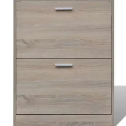 Schoenenkasten-vidaXL - Houten Schoenenkast - Bruin - Hout