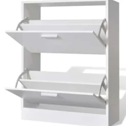 vidaXL - Houten Schoenenkast - Wit - Hout
