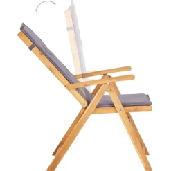 Tuinstoelen-vidaXL - Houten Stoel - Grijs - Hout - 2 stuks
