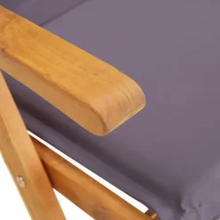 Tuinstoelen-vidaXL - Houten Stoel - Grijs - Hout - 2 stuks