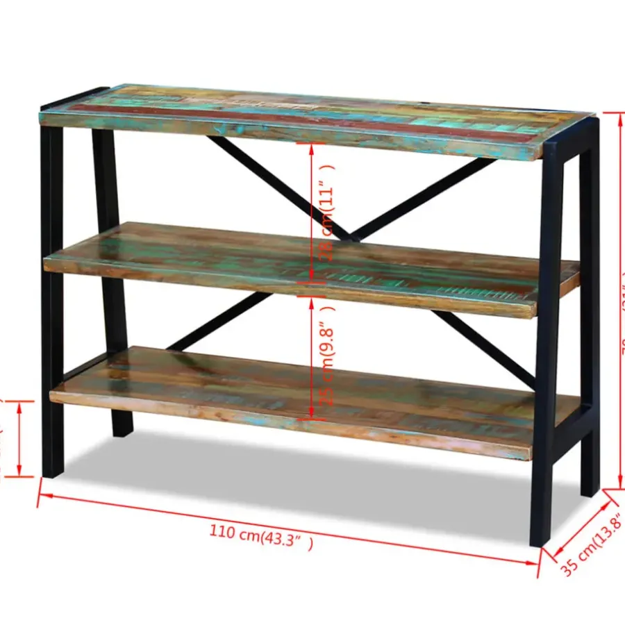 vidaXL - Houten Tafel - Multikleur - Hout