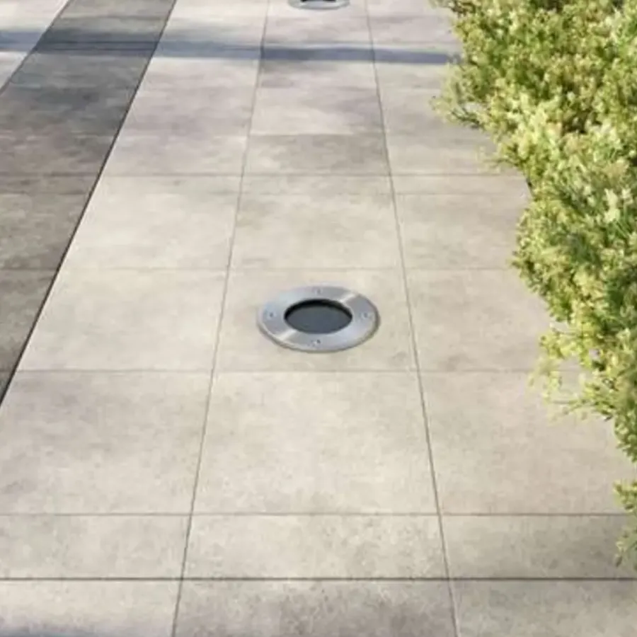 vidaXL - Inbouw Tuinlamp - Zilver - Aluminium - 3 stuks