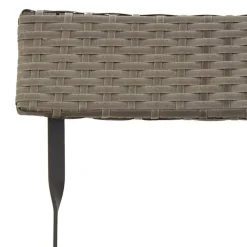 Bistro- & Balkonsets-vidaXL - Inklapbare Bistrostoel - Grijs - Poly rattan en staal - 2 stuks