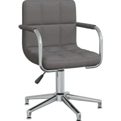 Bureaustoelen|Bureaustoelen-vidaXL - Kantoorstoel - Grijs - Stof