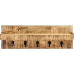 vidaXL - Kapstok - Bruin - Hout