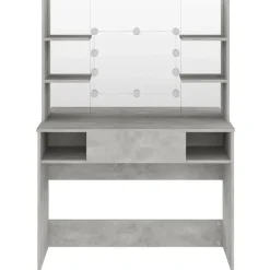 vidaXL - Kaptafel - Grijs - MDF