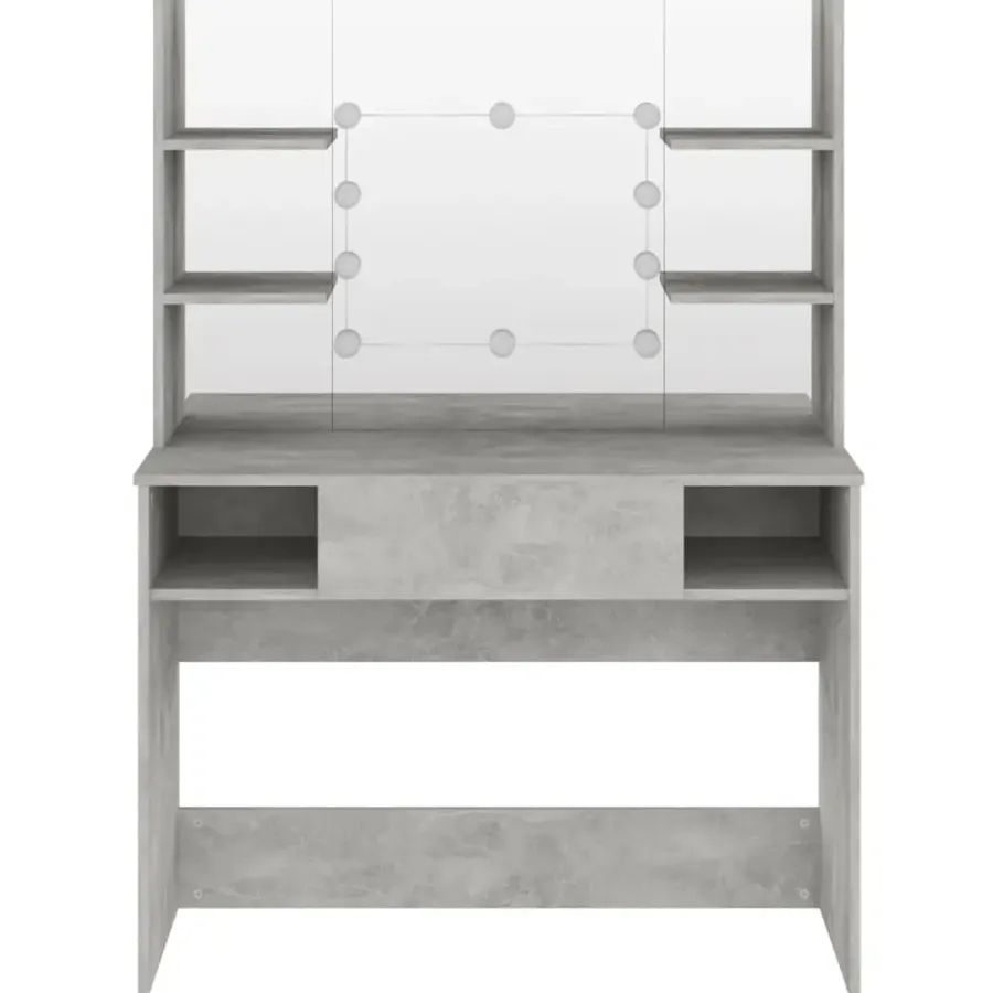 vidaXL - Kaptafel - Grijs - MDF