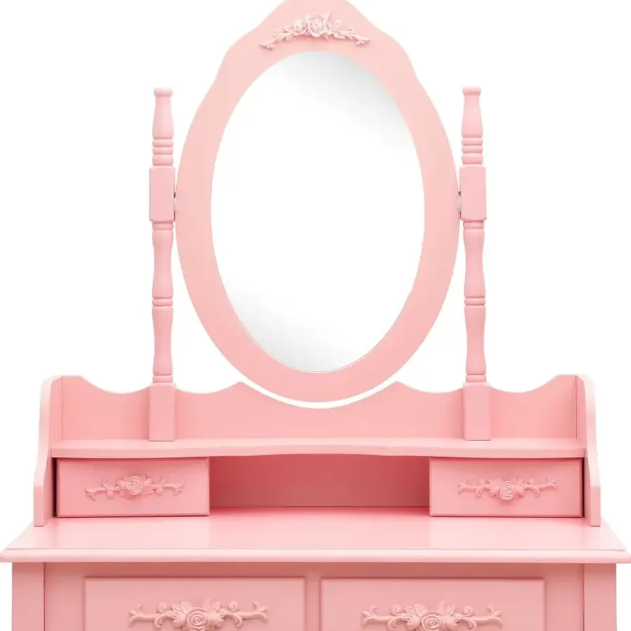 Kaptafels-vidaXL - Kaptafel - Roze - Hout