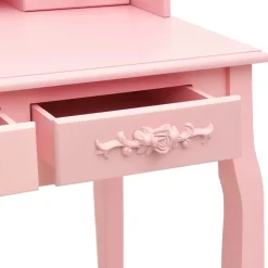 Kaptafels-vidaXL - Kaptafel - Roze - Hout