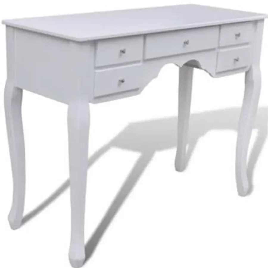 Kaptafels-vidaXL - Kaptafel - Wit - Hout