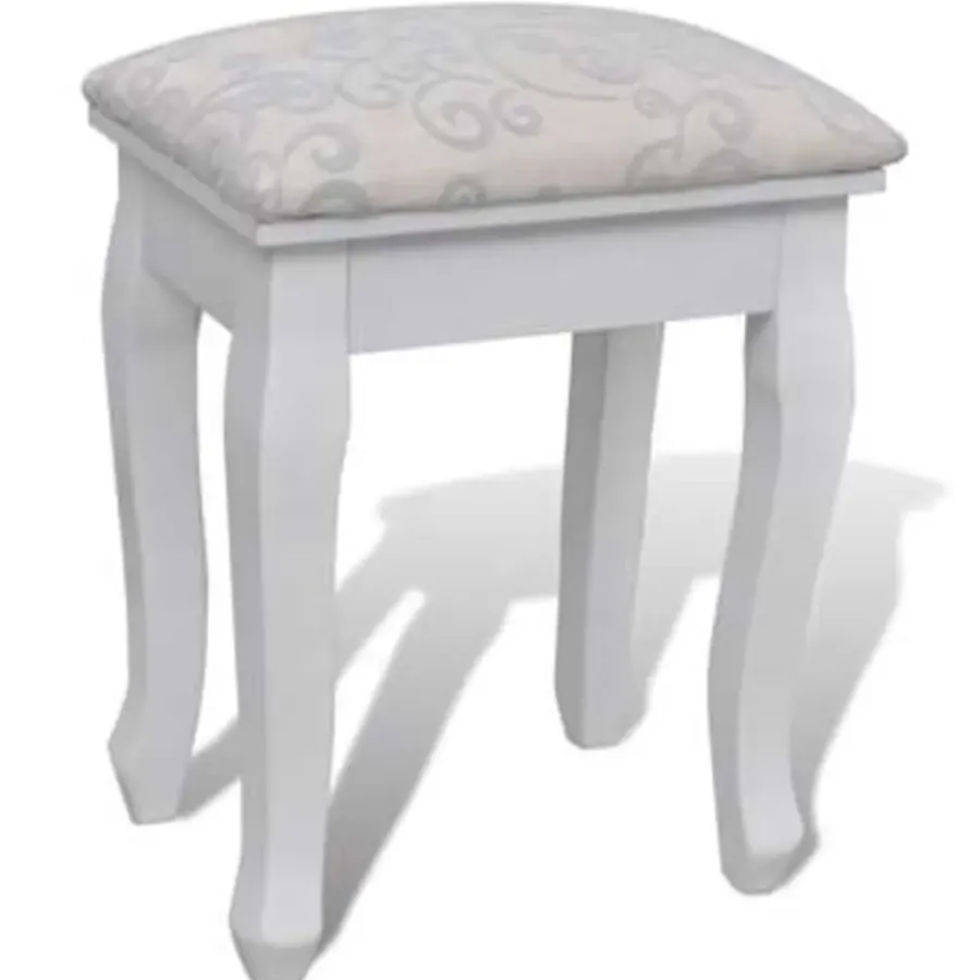 Kaptafels-vidaXL - Kaptafel - Wit - Hout
