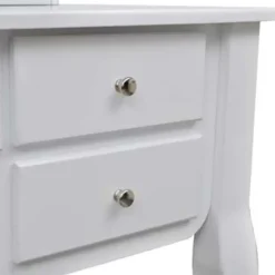 Kaptafels-vidaXL - Kaptafel - Wit - Hout