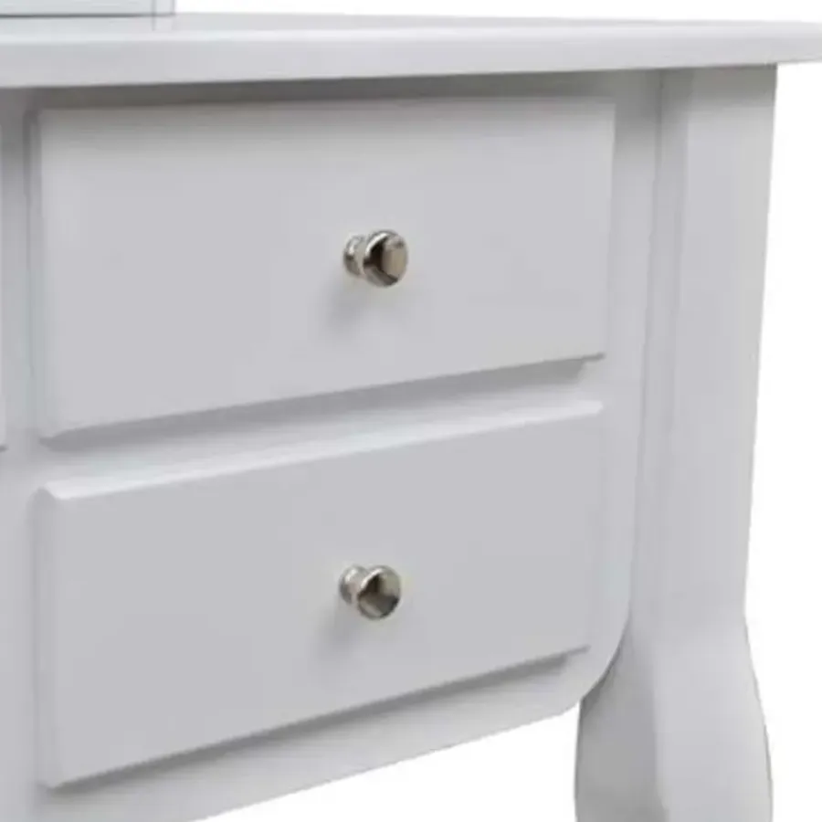 Kaptafels-vidaXL - Kaptafel - Wit - Hout