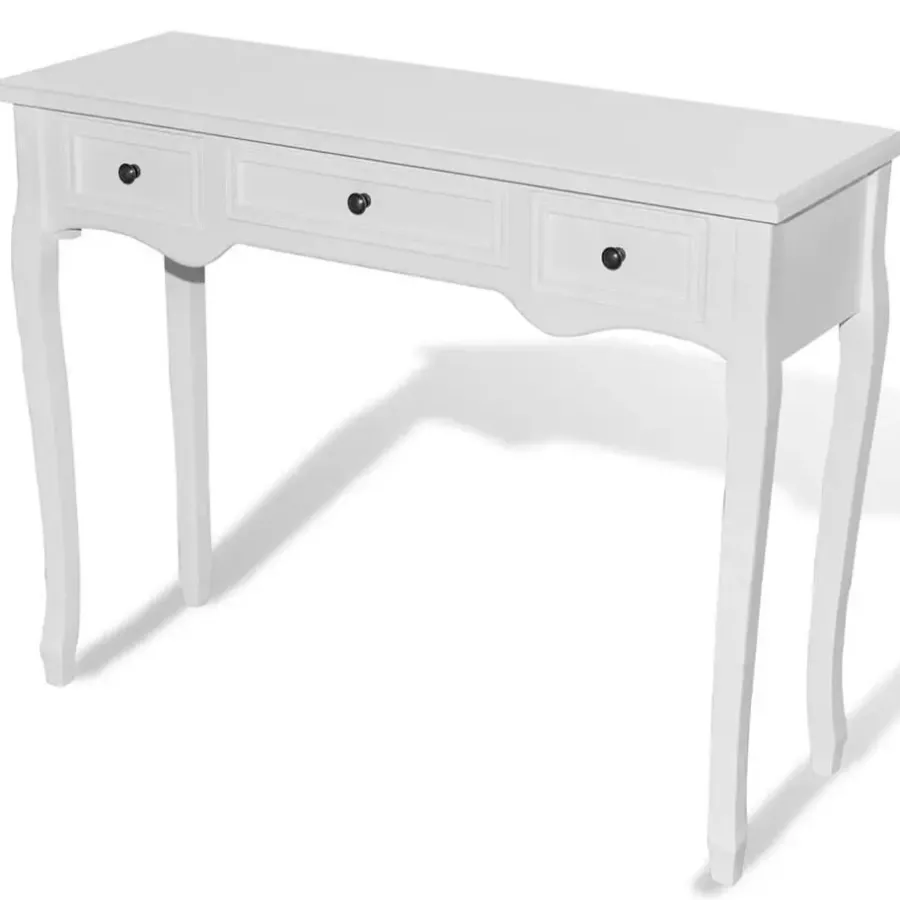 Kaptafels-vidaXL - Kaptafel - Wit - Hout