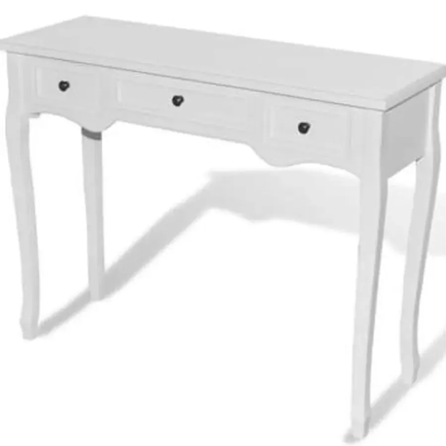 Kaptafels-vidaXL - Kaptafel - Wit - Hout