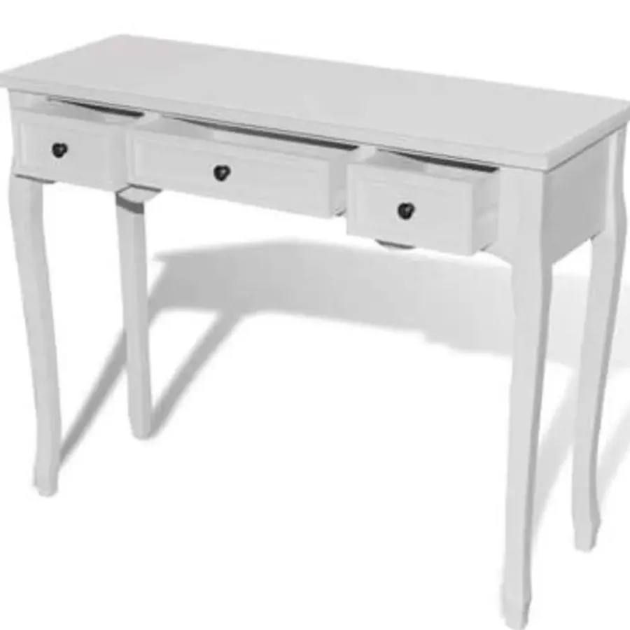 Kaptafels-vidaXL - Kaptafel - Wit - Hout