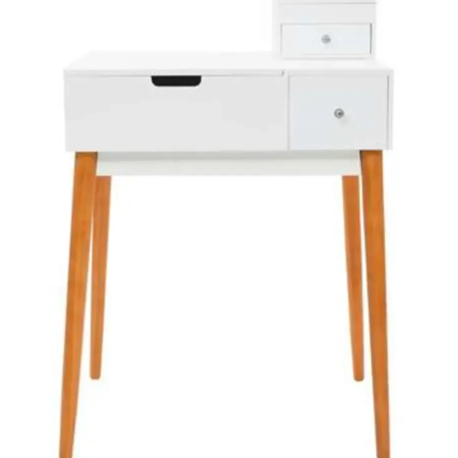 vidaXL - Kaptafel - Wit - MDF