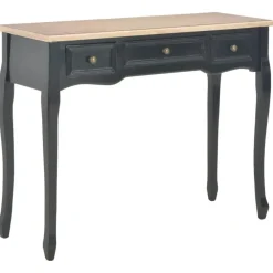 Kaptafels-vidaXL - Kaptafel - Zwart - Hout