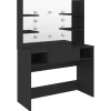 Kaptafels-vidaXL - Kaptafel - Zwart - MDF