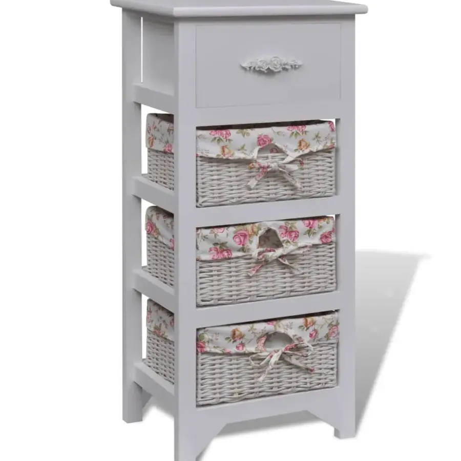 vidaXL - Kast - Wit - Hout - 35 x 27 x 73.5 cm