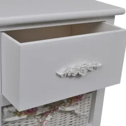 vidaXL - Kast - Wit - Hout - 35 x 27 x 73.5 cm