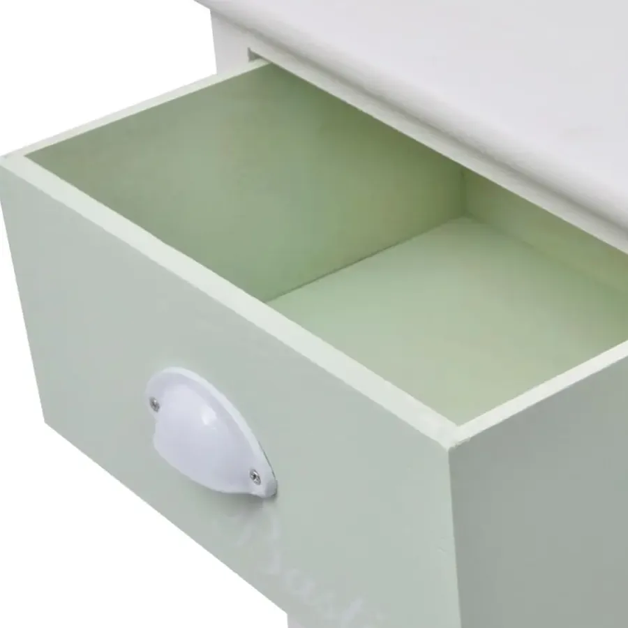 Ladekasten|Ladekasten-vidaXL - Kast - Wit - Hout - 38 x 28 x 86.5 cm