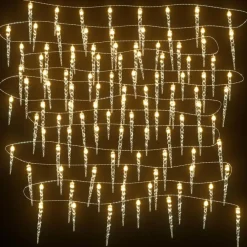 vidaXL - Kerst Ijspegelverlichting - Warmwit