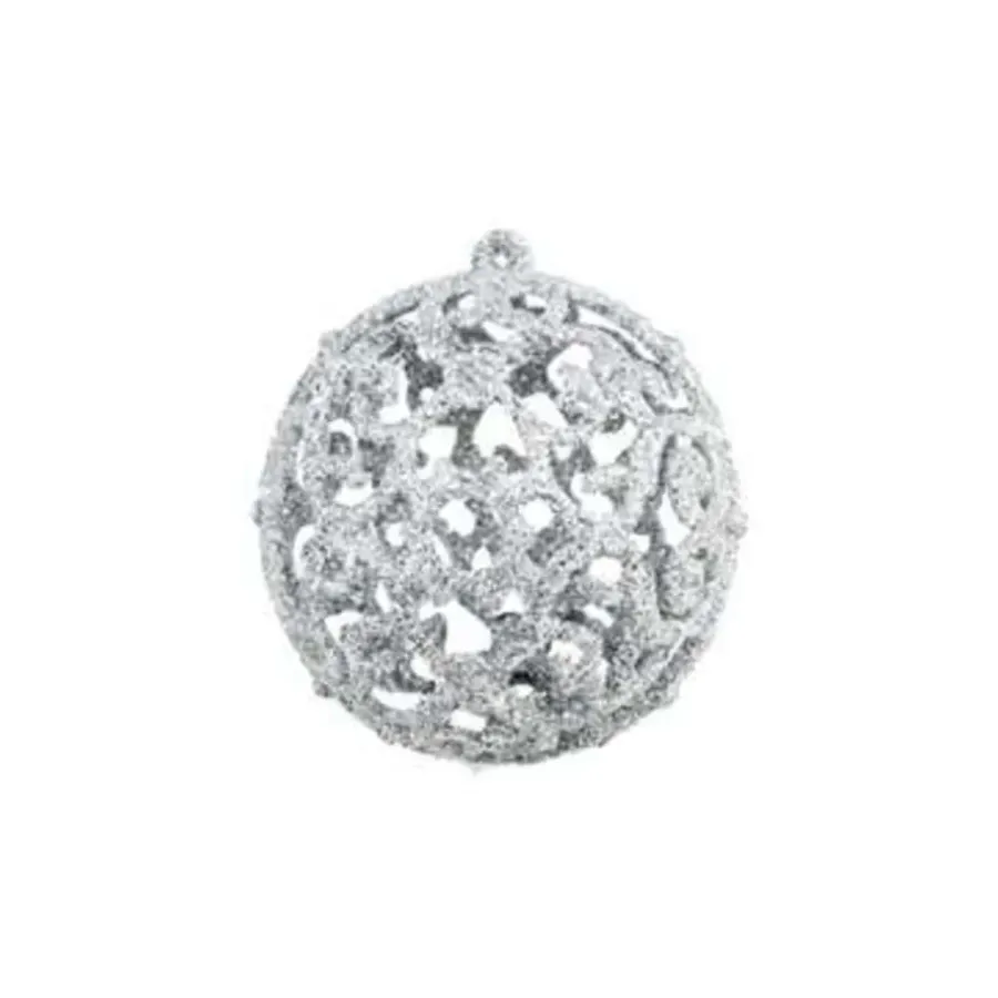 vidaXL - Kerstbal - Zilver - Kunststof - 100 stuks