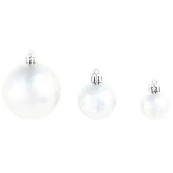 vidaXL - Kerstbal - Zilver - Kunststof - 100 stuks