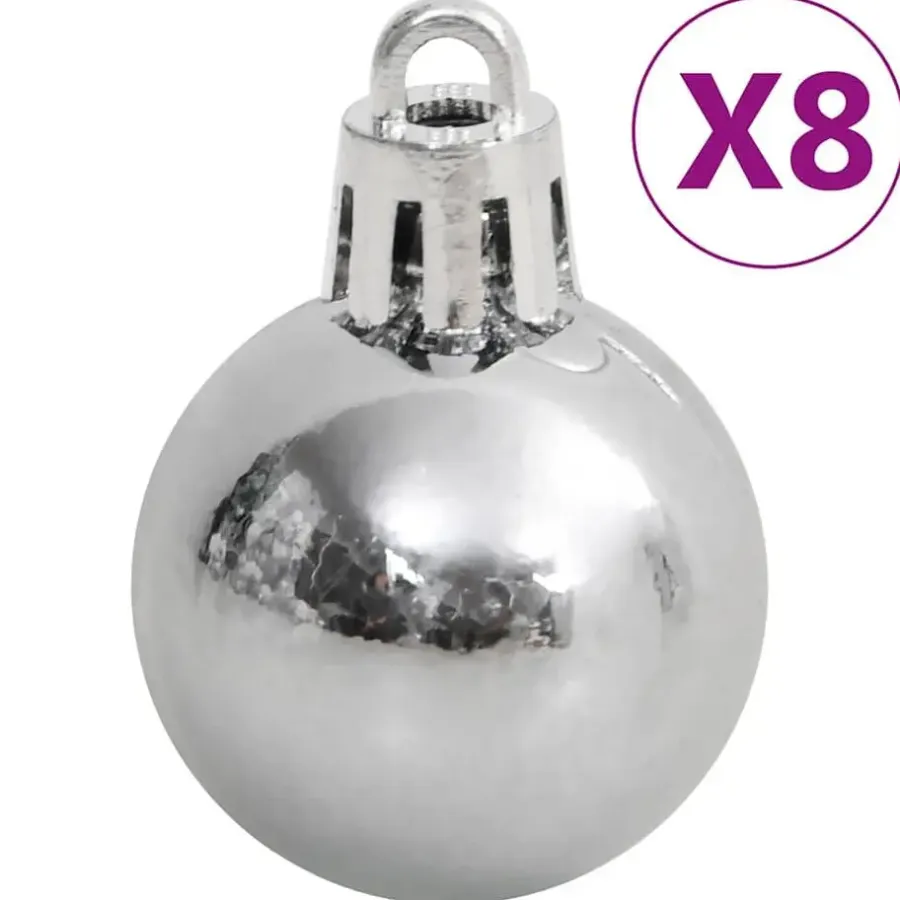 Kerstdecoratie-vidaXL - Kerstballenset - Multikleur - Polystyreen