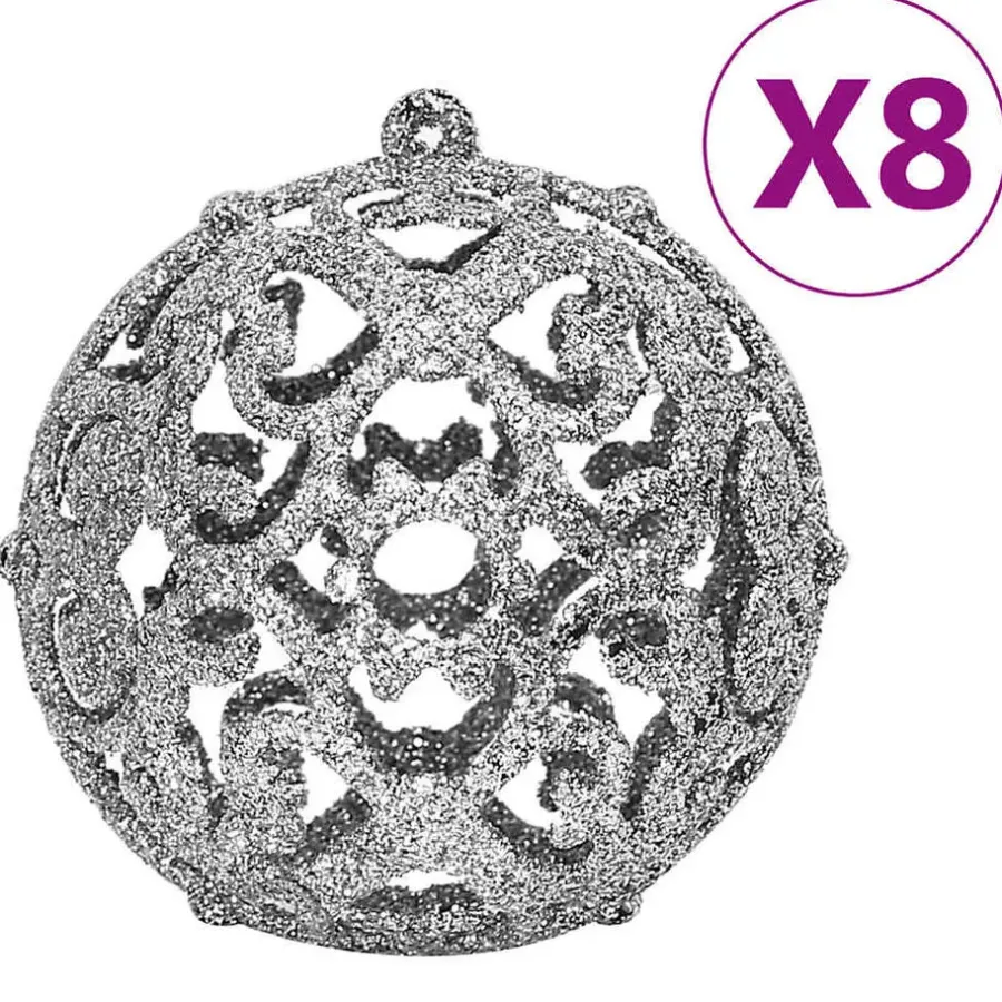 vidaXL - Kerstballenset - Zilver - Polystyreen