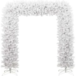 Kerstdecoratie-vidaXL - Kerstboog - Wit - 240 x 215 cm