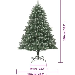 Kerstbomen-vidaXL - Kerstboom - Groen - 180 cm