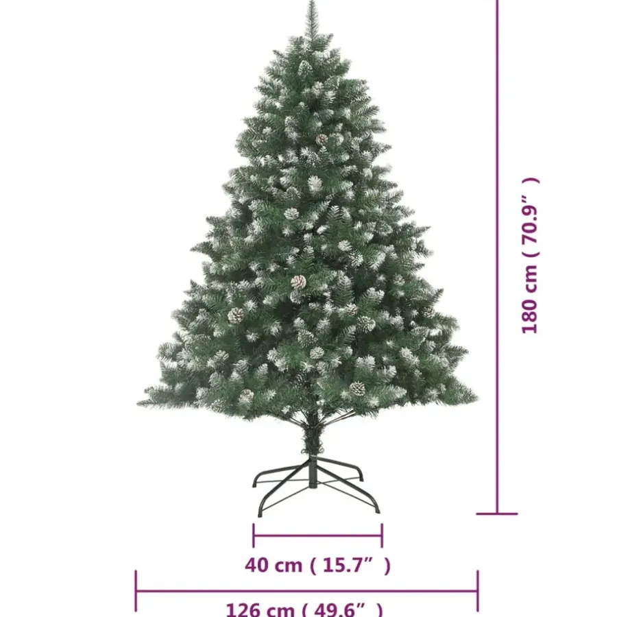 Kerstbomen-vidaXL - Kerstboom - Groen - 180 cm