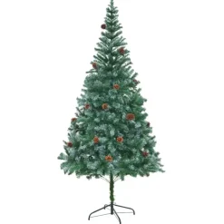 Kerstbomen-vidaXL - Kerstboom - Groen - 210 x 105 cm