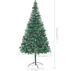 Kerstbomen-vidaXL - Kerstboom - Groen - 210 x 105 cm