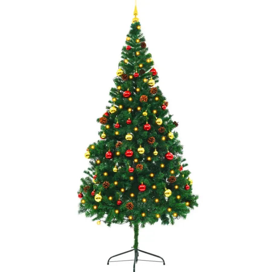 Kerstbomen-vidaXL - Kerstboom - Groen - 210 x 110 cm