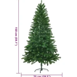 Kerstbomen-vidaXL - Kerstboom - Groen - 150 cm