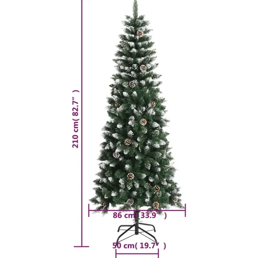 Kerstbomen-vidaXL - Kerstboom - Groen - 210 cm