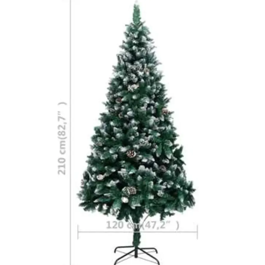vidaXL - Kerstboom - Groen - 210 x 120 cm