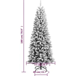 vidaXL - Kerstboom - Wit - 180 cm